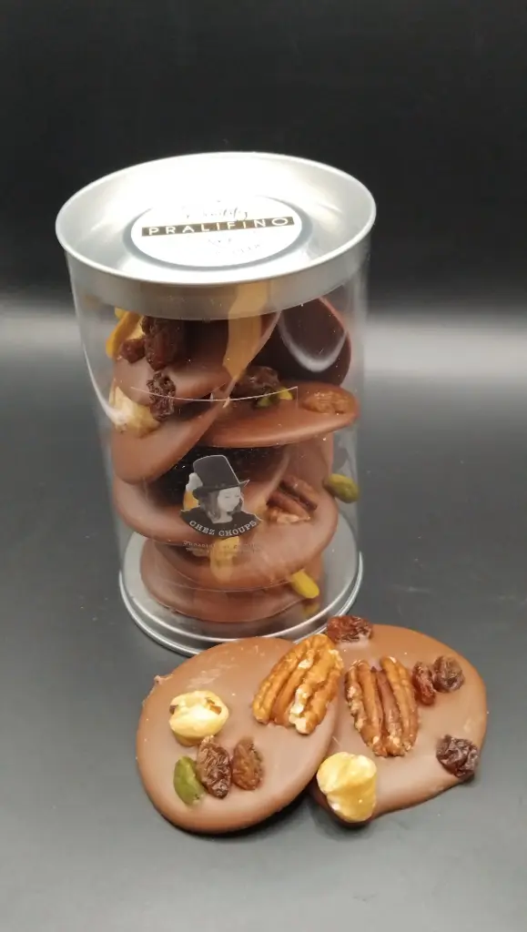 Mendiants au chocolat au lait