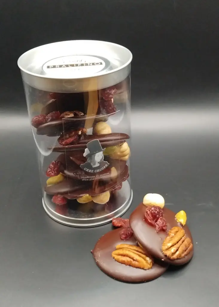 Mendiants chocolat fondant