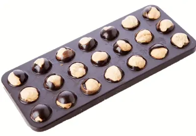 Barre choco noir noisette sans sucre